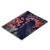 Black Raven und Gnarly Japanese Maple Tree Notizblock (Linke Seite)
