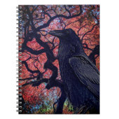 Black Raven und Gnarly Japanese Maple Tree Notizblock (Vorderseite)
