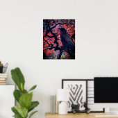 Black Raven und Gnarly Japanese Maple Tree Poster (Heimbüro)