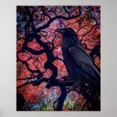 Black Raven und Gnarly Japanese Maple Tree Poster (Vorne)