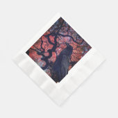 Black Raven und Gnarly Japanese Maple Tree Serviette (Ecke)