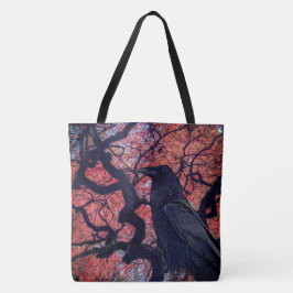 Black Raven und Gnarly Japanese Maple Tree Tasche