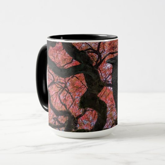 Black Raven und Gnarly Japanese Maple Tree Tasse (Vorderseite Links)