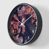 Black Raven und Gnarly Japanese Maple Tree Uhr (Winkel)