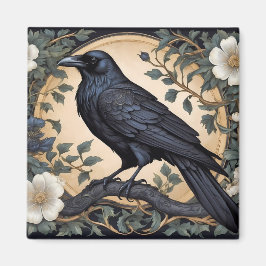 Black Raven William Morris Inspiriert Magnet