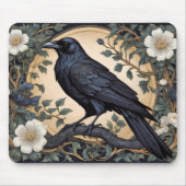 Black Raven William Morris Inspiriert Mousepad (Vorne)