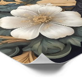 Black Raven William Morris Inspiriert Poster (Ecke)