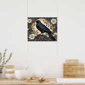 Black Raven William Morris Inspiriert Poster (Küche)