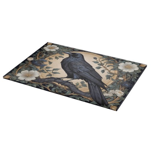 Black Raven William Morris Inspiriert Schneidebrett (Ecke)