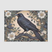 Black Raven William Morris Inspiriert Seidenpapier (Vorderseite)