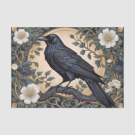 Black Raven William Morris Inspiriert Seidenpapier