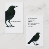 Black Raven Writer Visitenkarte (Vorne/Hinten)