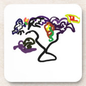 Black Ravens party Getränkeuntersetzer (Vorderseite)