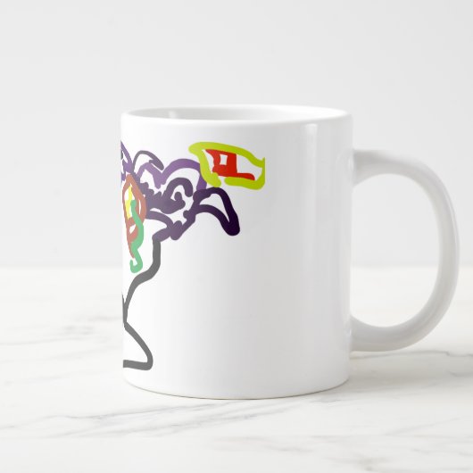 Black Ravens party Jumbo-Tasse (Rechts)