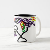 Black Ravens party Zweifarbige Tasse (VorderseiteRechts)