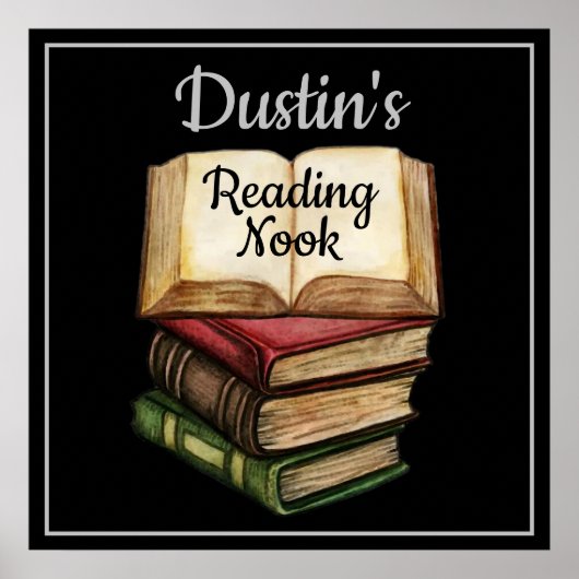 Black Reading Nook Poster (Vorne)