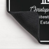 Black Real Estate Company Personalized Realtor Mousepad (Ecke)