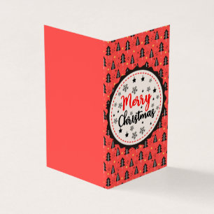 Black & Red 25 Pack Weihnachtskarten