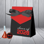 Black & Red Abschluss Gefälligkeitsboxen Geschenkschachtel