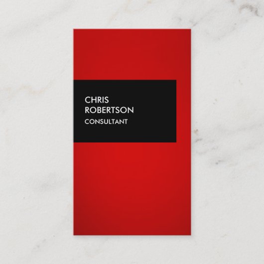 Black Red Attractive Creative Business Card Visitenkarte (Vorderseite)