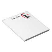 Black Red Basketball Notizblock (angewinkelt)