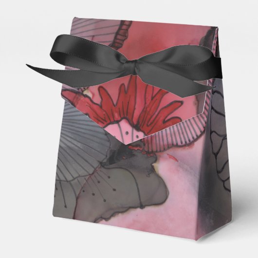 Black Red Berry Favor Box Geschenkschachtel (Vorderseite)