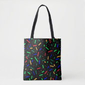 Black Red Blue Green Sprinklen Tasche (Vorderseite)