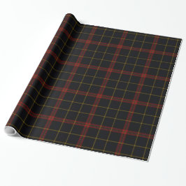 Black Red Blue Tartan Kariert Geschenkpapier