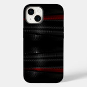 Black Red Bold Grafik Masculine für Ihn Men's Case-Mate iPhone Hülle (Rückseite)