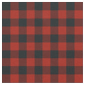 Black & Red Buffalo Checkered Kariert Rustikal Stoff (Nahaufnahme)