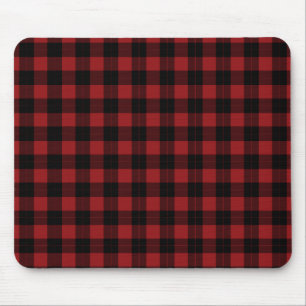 Black Red Buffalo Kariert Karo Mouse Pad Geschenk Mousepad