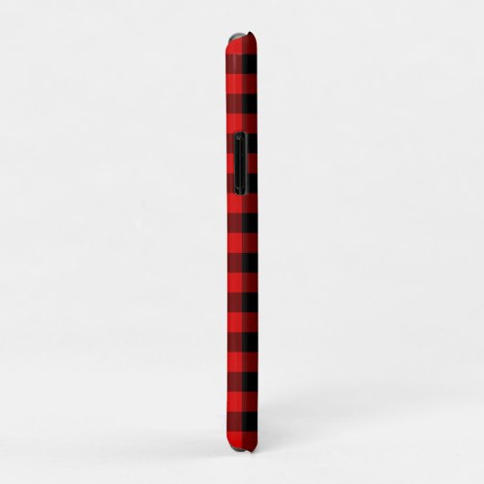 Black Red Buffalo Lumberjack Karierter Karo Muster Case-Mate iPhone Hülle (Hinten/Rechts)