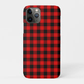 Black Red Buffalo Lumberjack Karierter Karo Muster Case-Mate iPhone Hülle (Rückseite)