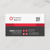 Black & Red Business Cards 10 Pack mit 100 Stück Visitenkarte (Vorderseite)