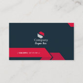 Black & Red Business Cards 11 Pack mit 100 Stück Visitenkarte (Rückseite)