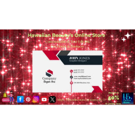 Black & Red Business Cards 11 Pack mit 100 Stück Visitenkarte