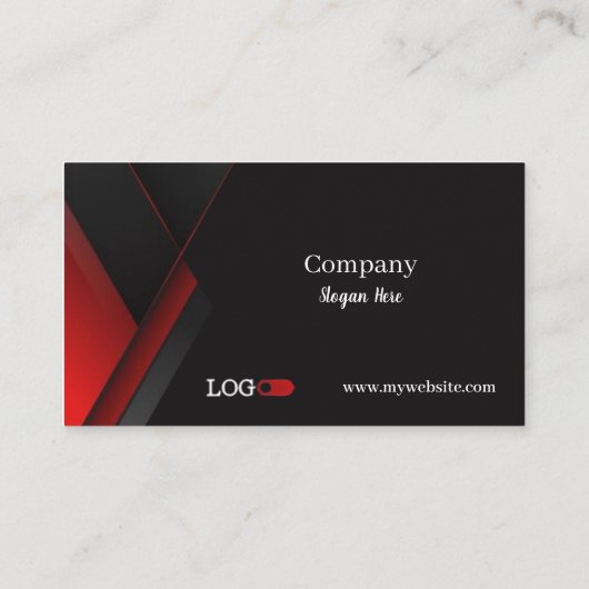 Black & Red Business Cards 41 Pack mit 100 Stück Visitenkarte (Rückseite)