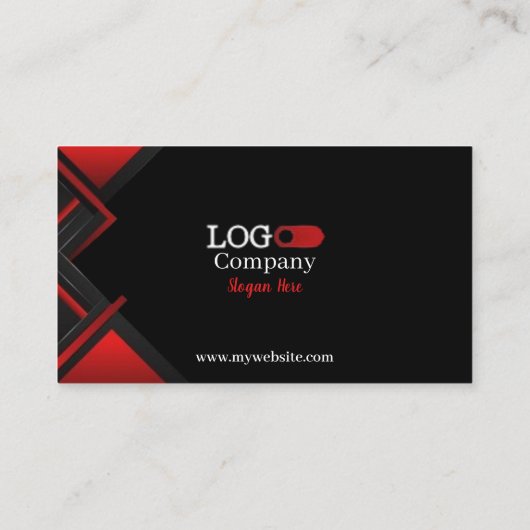 Black & Red Business Cards 43 Pack mit 100 Stück Visitenkarte (Rückseite)