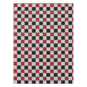 Black Red Check Tablecloth Sport Tischdecke (Vorderseite)