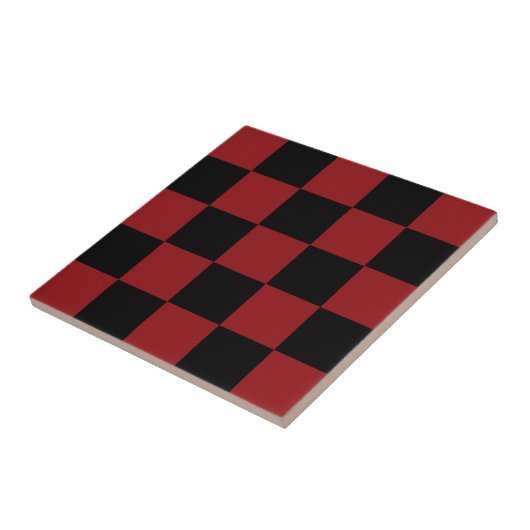 Black & Red Checked - Sport - Fliese (Seite)