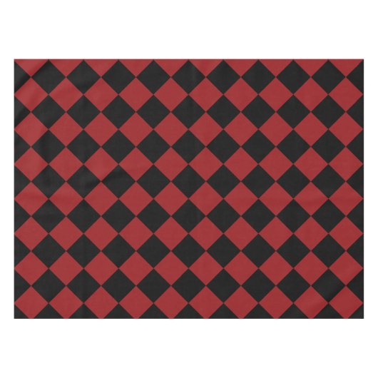Black Red Chess Tableclout Tischdecke (Vorderseite (Horizontal))