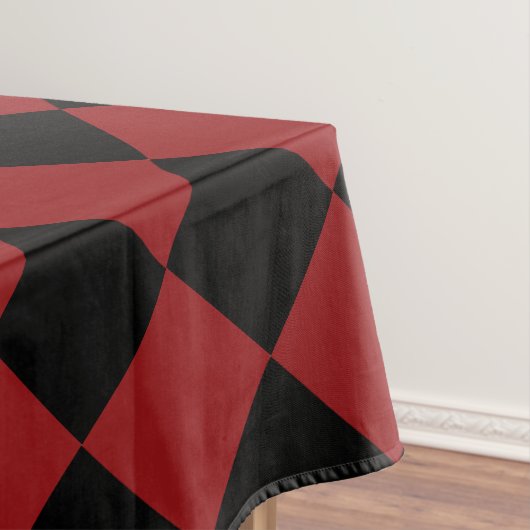 Black Red Chess Tableclout Tischdecke (Beispiel)