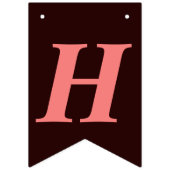 Black Red Confetti Happy Birthday Bunting Flags Wimpelkette (Zweite Fahne)