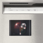 Black Red Crosshair Magnet (In Situ (Geschirrspüler))