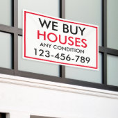 Black Red Custom Wir kaufen Häuser Real Anwesen Banner (Äußeres Gebäude)