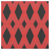 Black & Red Diamonds Stoff (Nahaufnahme)