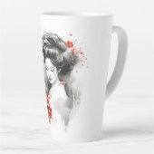 Black Red Geisha Milchtasse (Rechte Ecke)