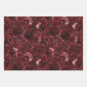 Black Red Gold Feathday Geschenkpapier Set (Vorderseite 3)