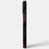 Black Red Gold Feathers Case-Mate iPhone Hülle (Rückseite / Links)