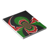 BLACK RED GREEN GRAPHICS HAKUNA MATATA NOTIZBLOCK (angewinkelt)